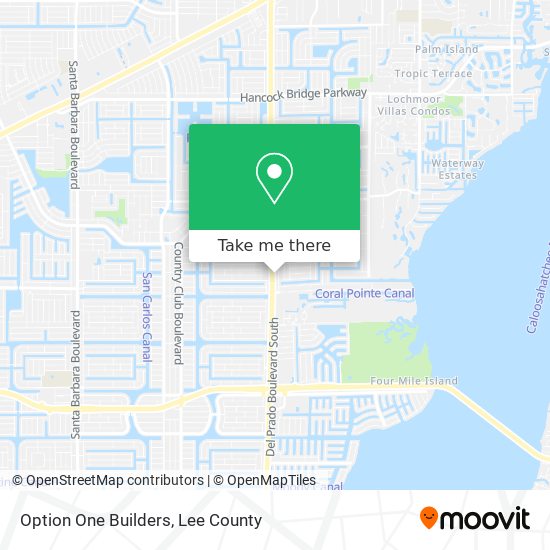 Mapa de Option One Builders