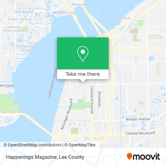 Happenings Magazine map