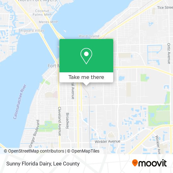 Sunny Florida Dairy map