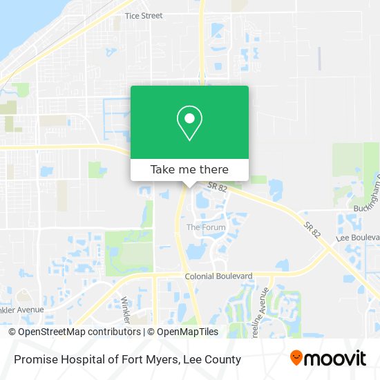 Promise Hospital of Fort Myers map