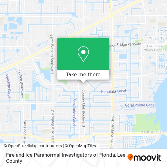 Fire and Ice Paranormal Investigators of Florida map