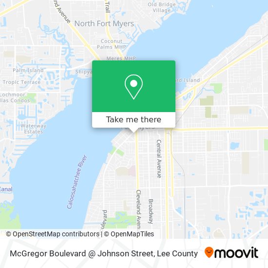 McGregor Boulevard @ Johnson Street map