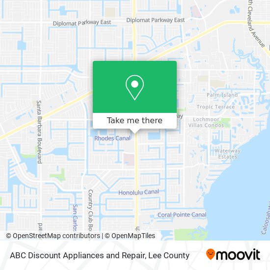 Mapa de ABC Discount Appliances and Repair