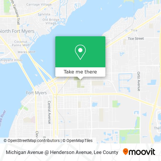 Michigan Avenue @ Henderson Avenue map