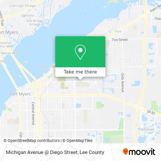 Michigan Avenue @ Diego Street map