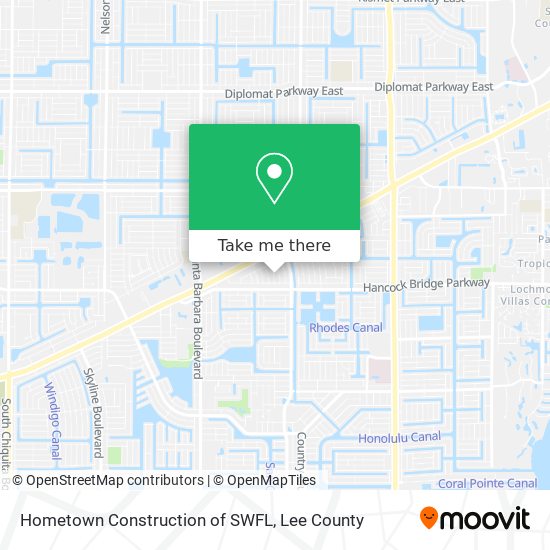 Mapa de Hometown Construction of SWFL