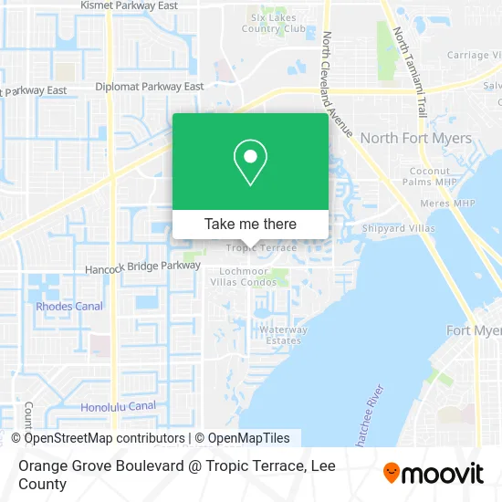 Orange Grove Boulevard @ Tropic Terrace map
