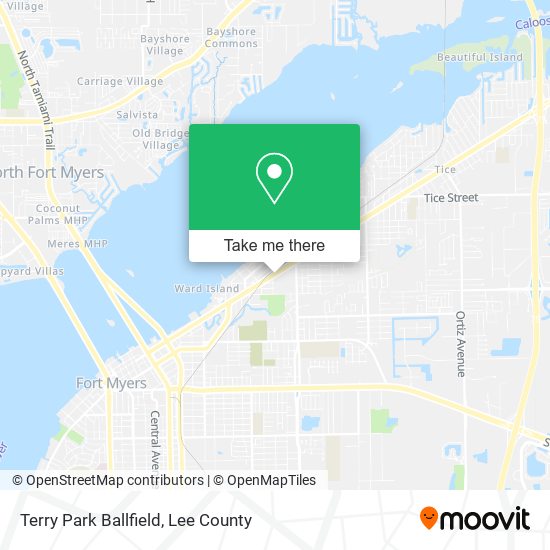 Terry Park Ballfield map
