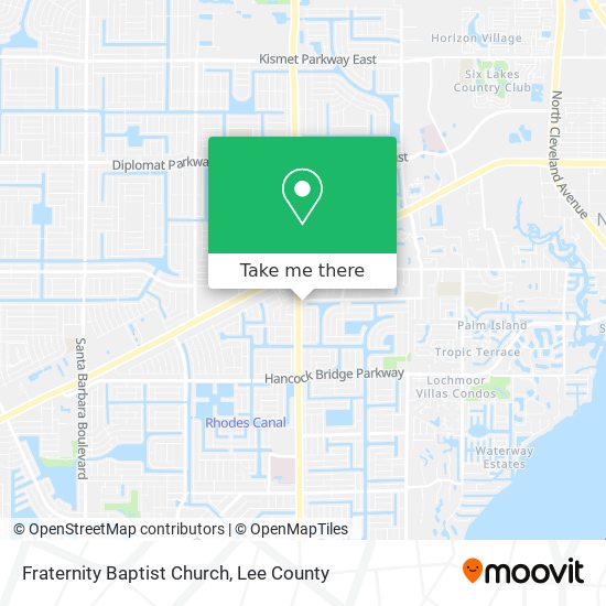 Fraternity Baptist Church map
