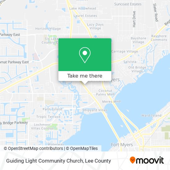 Guiding Light Community Church map