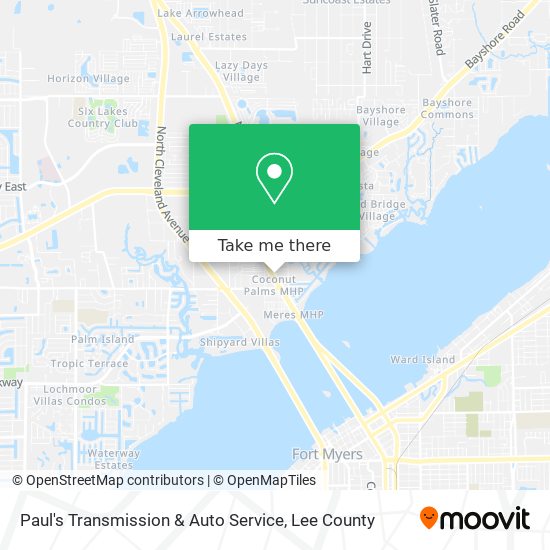 Paul's Transmission & Auto Service map