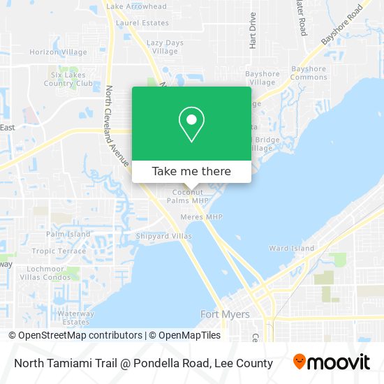 North Tamiami Trail @ Pondella Road map