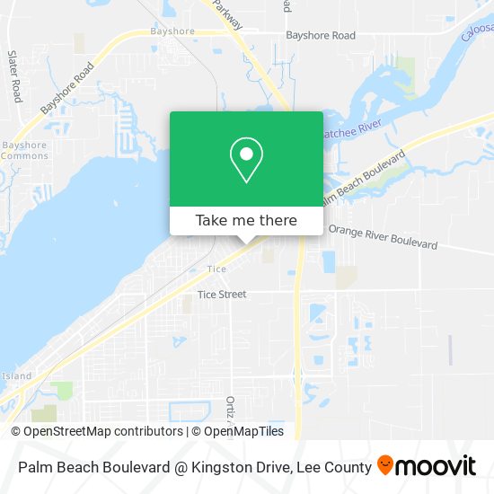 Palm Beach Boulevard @ Kingston Drive map