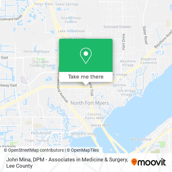 Mapa de John Mina, DPM - Associates in Medicine & Surgery