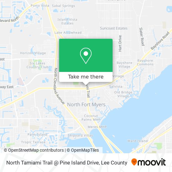 North Tamiami Trail @ Pine Island Drive map