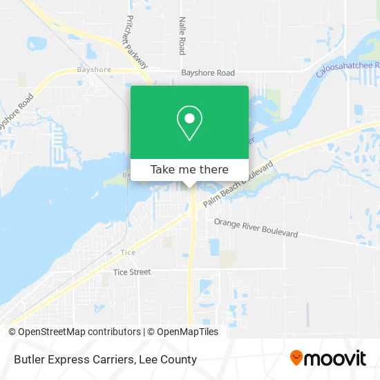 Butler Express Carriers map