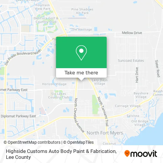 Highside Customs Auto Body Paint & Fabrication map