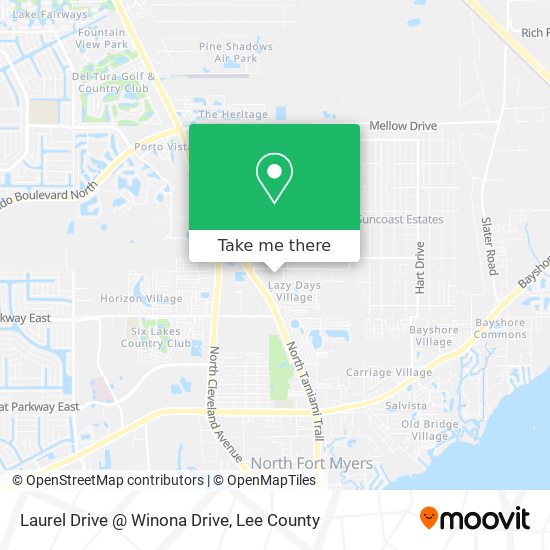 Mapa de Laurel Drive @ Winona Drive