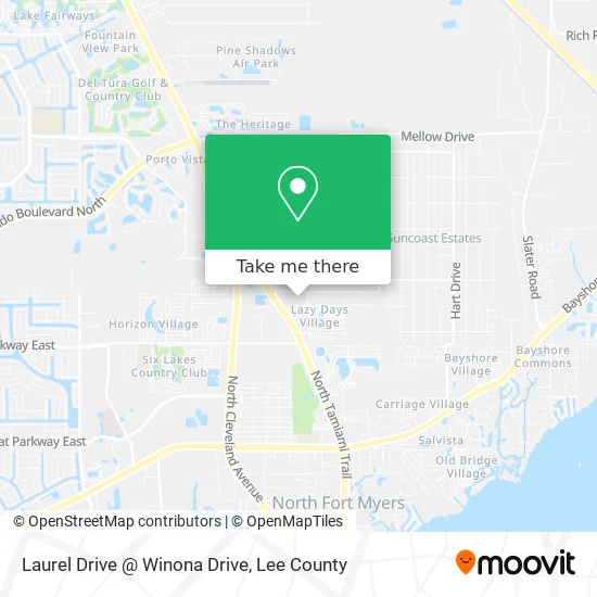 Laurel Drive @ Winona Drive map