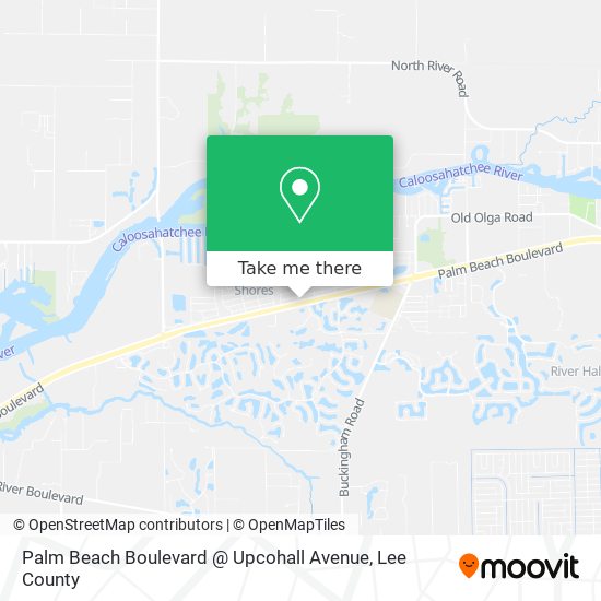 Palm Beach Boulevard @ Upcohall Avenue map