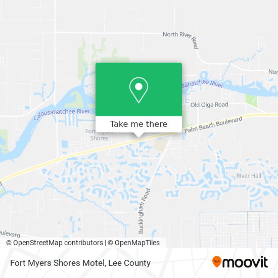 Mapa de Fort Myers Shores Motel