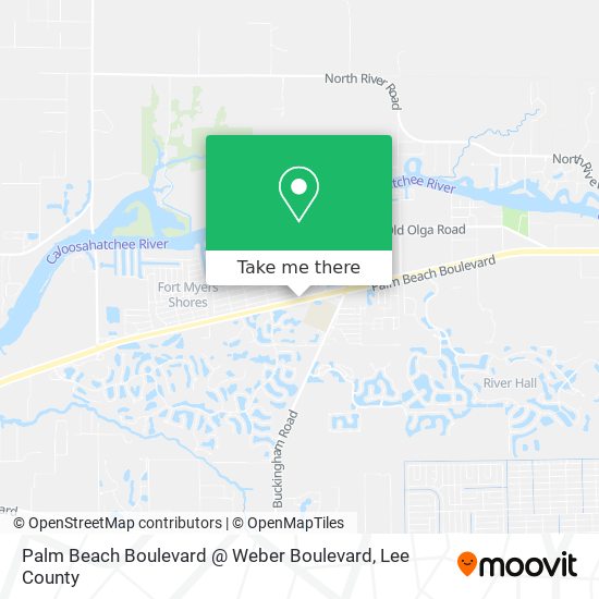 Palm Beach Boulevard @ Weber Boulevard map