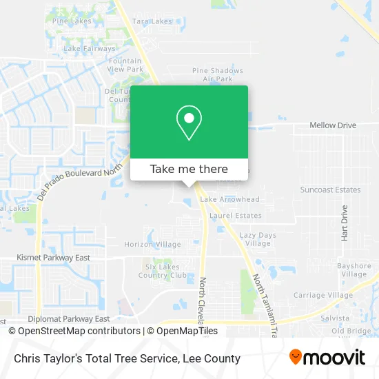 Chris Taylor's Total Tree Service map