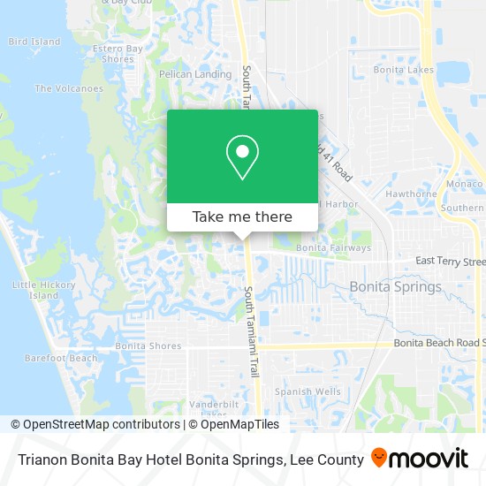 Mapa de Trianon Bonita Bay Hotel Bonita Springs