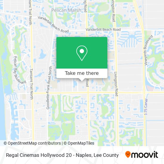 Mapa de Regal Cinemas Hollywood 20 - Naples