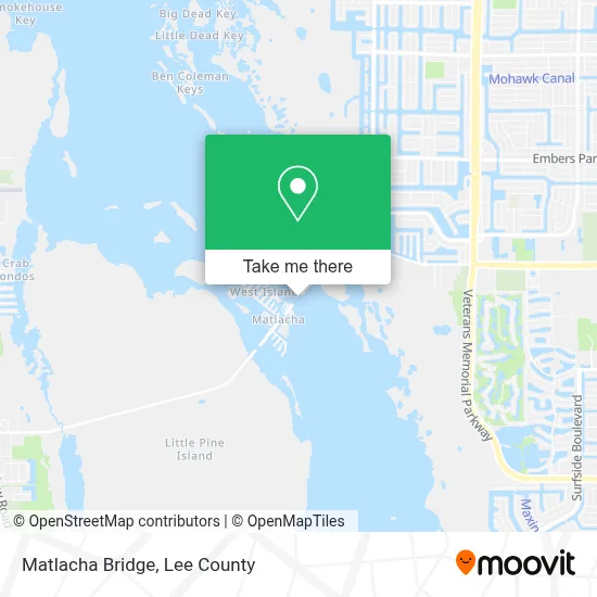 Matlacha Bridge map