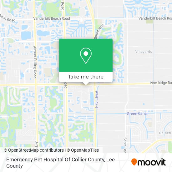 Mapa de Emergency Pet Hospital Of Collier County