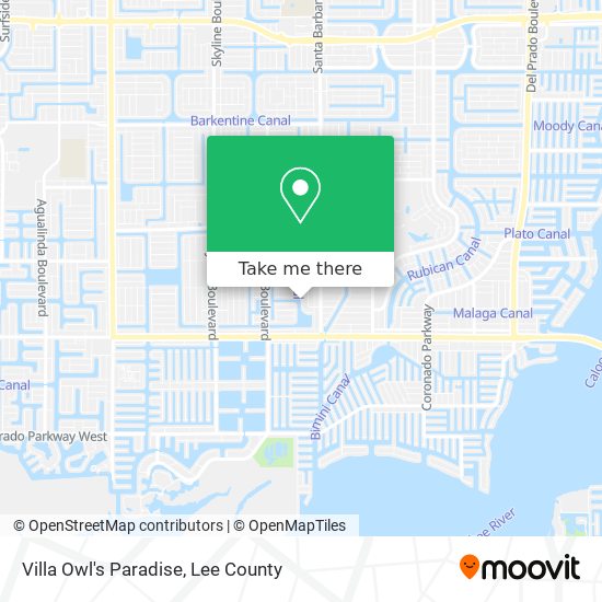 Villa Owl's Paradise map