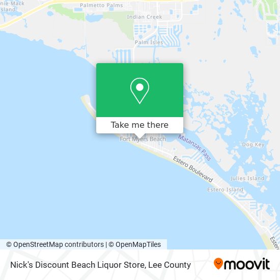 Mapa de Nick's Discount Beach Liquor Store