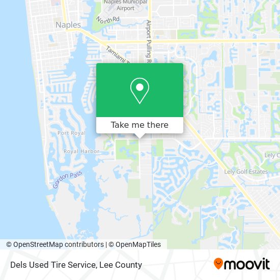 Dels Used Tire Service map