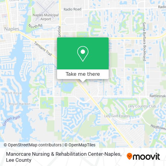 Manorcare Nursing & Rehabilitation Center-Naples map
