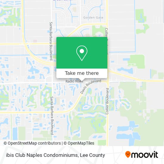 Mapa de ibis Club Naples Condominiums