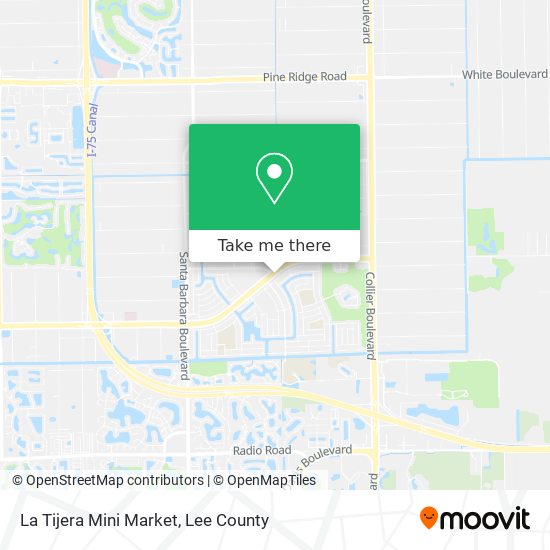 La Tijera Mini Market map