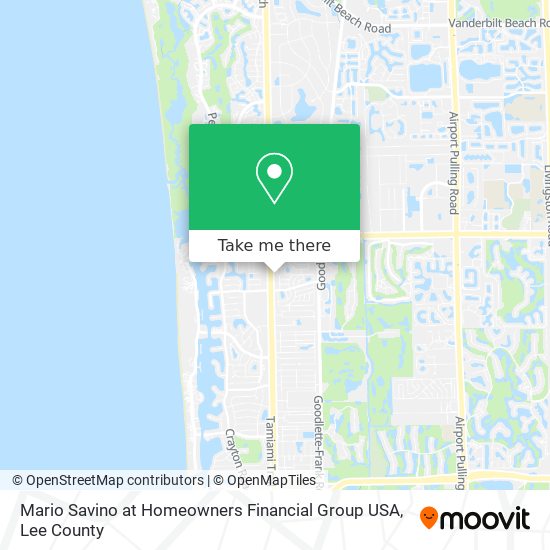 Mapa de Mario Savino at Homeowners Financial Group USA