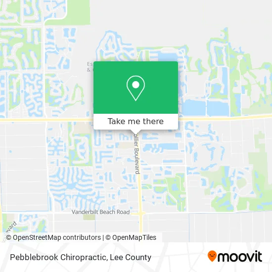 Pebblebrook Chiropractic map