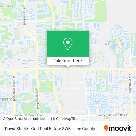David Steele - Golf Real Estate SWFL map