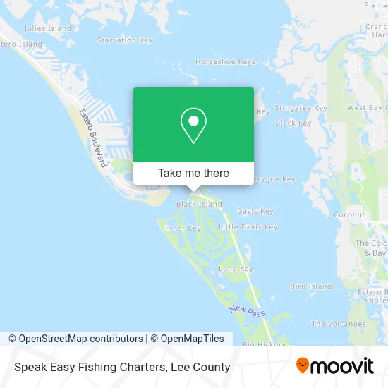 Speak Easy Fishing Charters map