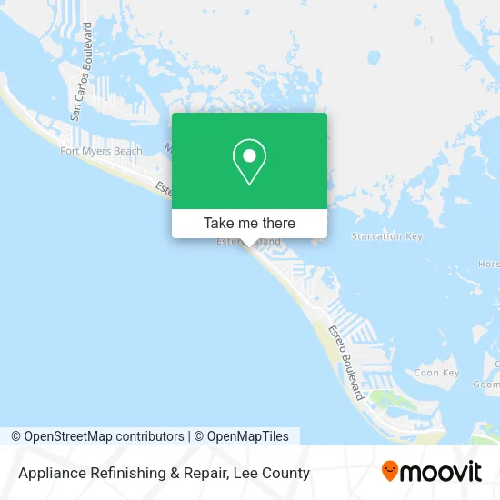 Appliance Refinishing & Repair map