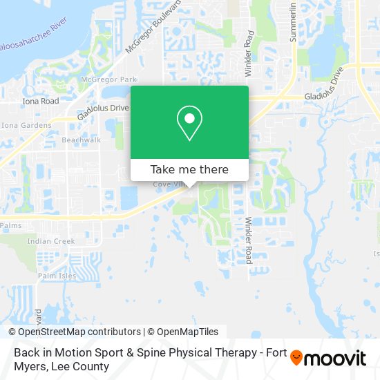 Mapa de Back in Motion Sport & Spine Physical Therapy - Fort Myers