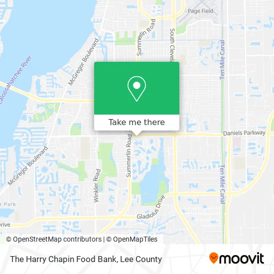 The Harry Chapin Food Bank map