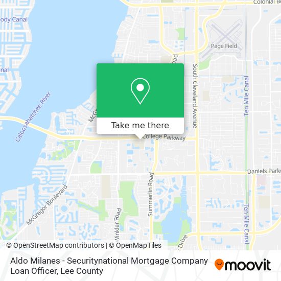 Aldo Milanes - Securitynational Mortgage Company Loan Officer map