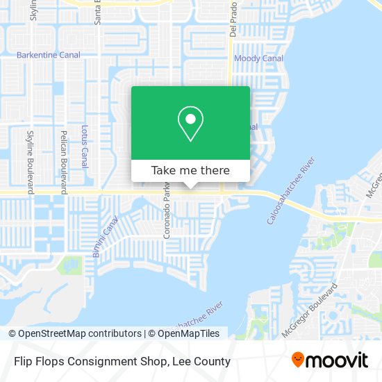 Mapa de Flip Flops Consignment Shop