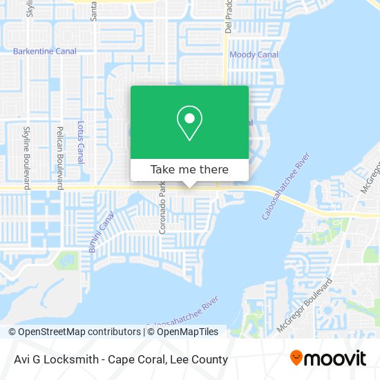 Avi G Locksmith - Cape Coral map