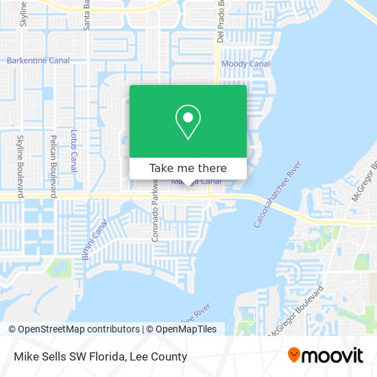 Mapa de Mike Sells SW Florida