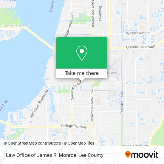 Law Office of James R. Monroe map