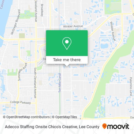 Mapa de Adecco Staffing Onsite Chico's Creative